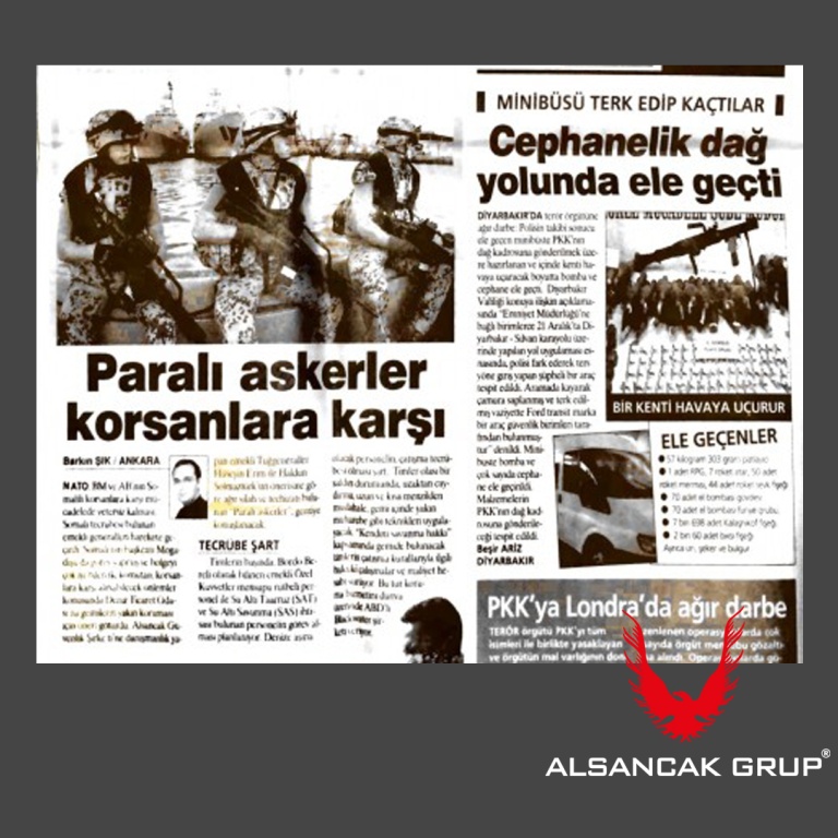 Retired SAT commandos against pirates -AKŞAM NEWSPAPER
